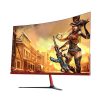 3000R 27 inch Curved Wide Screen LCD Gaming Monitor Flexural Panel 2mm Side Bezel-Less HDMI VGA input Flicker Free