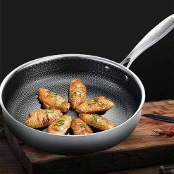 Stainless Steel Skillet Non-stick Fry Pan Both gas cooker and induction cooker Multipurpose Cookware Use for Home Kitchen Cookware Home & Garden Home Garden & Appliance Kitchen, Dining & Bar Non Stick Cookware 5b04d0978a399084f9a640: 26cm|28cm