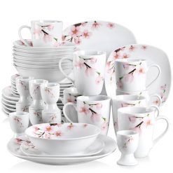 VEWEET ANNIE 40-Piece Porcelain Ceramic Dinner Plate Set Tableware Set Including Egg Cups/Mugs/Bowls/Dessert Plates/Dinner Plate Home Garden & Appliance 1ef722433d607dd9d2b8b7: Germany|United Kingdom|United States