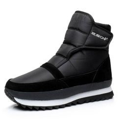QUANZIXUAN Men Boots Winter Shoes Men Ankle Boot Waterproof Non-slip Warm Plush Snow Boots Men Work Shoes Bota Masculina Size 45 Bags and Shoes cb5feb1b7314637725a2e7: Black|Blue