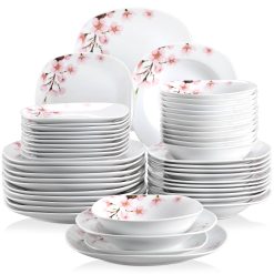 VEWEET ANNIE 48-Piece Porcelain China Ceramic Tableware Dinner Plate Set with Bowl,Dessert Plate,Soup Plate,Dinner Plates Home Garden & Appliance 1ef722433d607dd9d2b8b7: Germany|United Kingdom|United States