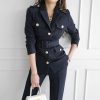 Women New Occupation Two Piece Suit Autumn Single Breasted Blazers Coat + Fashion Pencil Long Pants Female Office Suit