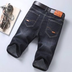 Summer Men'S Classic Brand Denim Shorts Business Fashion All-Match Casual Loose Five-Point Pants Male Quality Stretch Slim Jeans Men cb5feb1b7314637725a2e7: Black|dark blue|Light blue