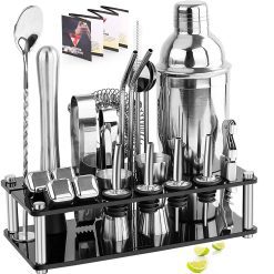 Bartender Kit, Boston Cocktail Shaker Set With Acrylic Stand，Stainless Steel Ice Cube , For Mixed Drinks Martini Bar Tools Set Home Garden & Appliance 1ef722433d607dd9d2b8b7: China|Russian Federation