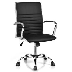 Costway PU Leather Office Chair High Back Conference Task Chair w/Armrests Black/White CB10248 Home Garden & Appliance 1ef722433d607dd9d2b8b7: United States