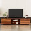 Wooden Monitor Stand Table Living Room Furniture Tv Cabinet