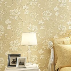 New Stickers European Non-Woven Wallpaper PVC indoor wall Stickers living room TV background wall photo wallpaper Film53cmx100cm Building & Hardware Home Improvement, Tools Wallpaper & Accessories cb5feb1b7314637725a2e7: light green|Pink|Rice white|Rice Yellow