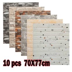 3D Wall Stickers Self-adhesive Brick Panels Living Room Decoration Bedroom Decor Waterproof Wallpaper Kitchen TV Backdrop Home Home Improvement, Tools cb5feb1b7314637725a2e7: 1|2|3|4|5|6|7|8|9|A|B|C|D|E|F