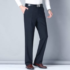 Spring Summer Thin Casual Pants Business Straight Stretch Trousers Classic Style Male Brand Regular Fit Office Long Trousers Men 6f6cb72d544962fa333e2e: 29|30|31|32|33|34|35|36|38|40