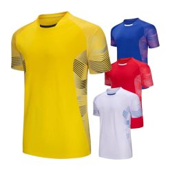 Fashion Sport Print Tee Outdoor Running Workout Fitness Jerseys Casual Breathable Short Sleeves Summer Man Soccer Team Shirts Sports and Outdoor cb5feb1b7314637725a2e7: Blue|Red|White|Yellow