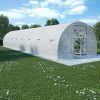 Large Walk-in Greenhouse with 16 Side Windows PE Mesh Fabric