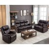 Leather Reclining Sofa Set, Classic Sectional Couch Furniture Lounge Chair