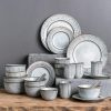 10 person Tableware Set Nordic Water Cup Salad Bowl Noodle Rice Bowl Dinner Plate