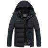Fashion Fleece Hooded Winter Coat Men Thick Warm Mens Winter Jacket