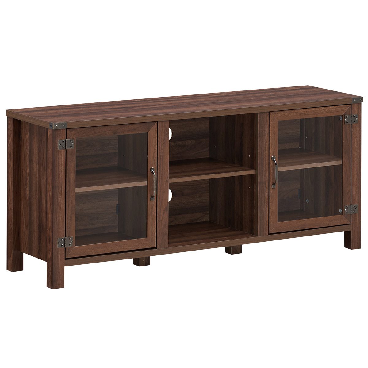 TV Stand Entertainment Center for TV's up to 65" with Storage Cabinets HW65217