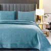 Quilted Coverlet Bedspread Set, King Queen size 3Pcs