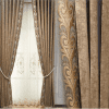 Curtain for Living Room  Embroidered Coffee Cloth Blackout Curtain