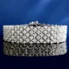 Moissanite Diamond 925 Sterling Silver Wedding Bangle Bracelets
