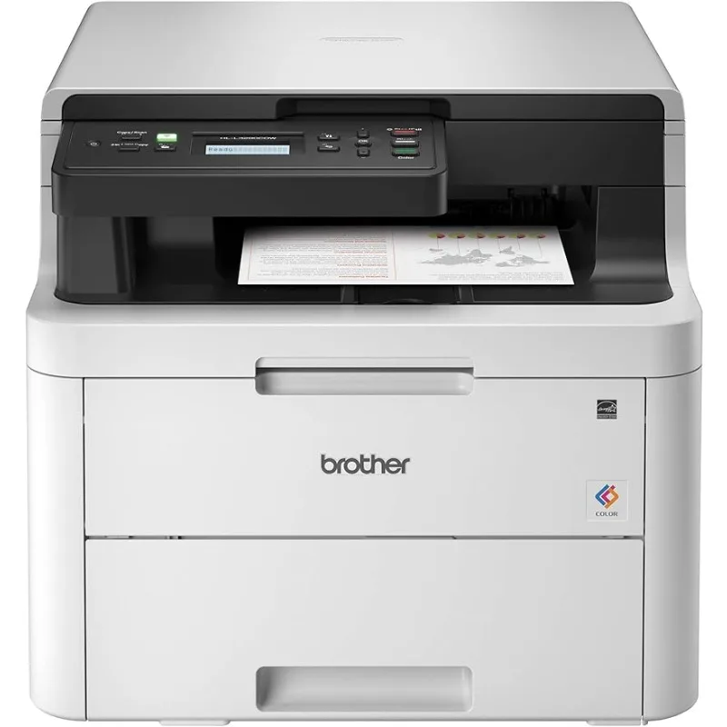 Brother HL-L3290CDW Compact Digital Color Printer Providing Laser Printer Quality Results with ConvenieFlatbed Copy & Scan